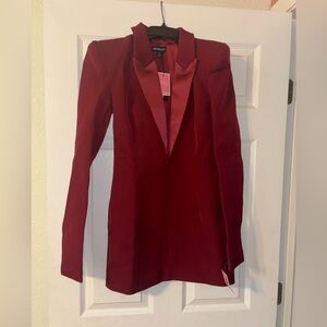 Women's Burgundy Dress by PrettyLittleThing